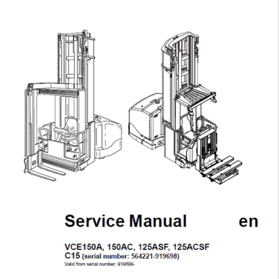 BT VCE150A, VCE150AC, VCE125ASF, VCE125ACSF, C15 Vector Truck Manual