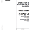 Kawasaki 65ZIV-2 Wheel Loader Repair Service Manual