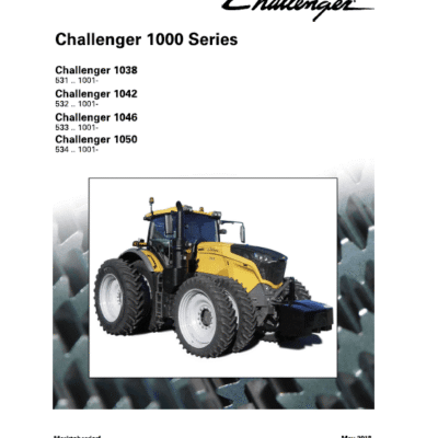Challenger 1038, 1042, 1046, 1050 Tractor Service Manual