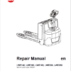 BT LWE140, LWE160, LWE180, LWE200, LWE250 Pallet Truck Manual