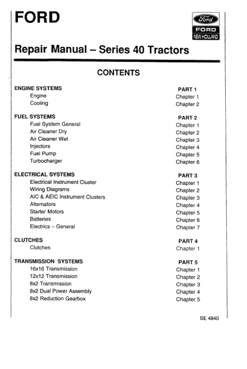 Fiat 55-65, 60-65, 70-65, 80-65 Tractor Workshop Service Manual