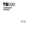 Takeuchi TB020 Compact Excavator Service Manual