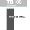 Takeuchi TB108 Compact Excavator Service Manual Takeuchi TB108 Compact Excavator Service Manual