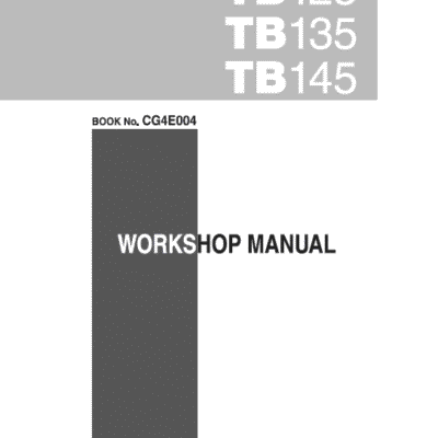 Takeuchi TB125, TB135 and TB145 Excavator Service Manual