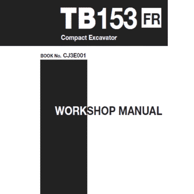 Takeuchi TB153 Compact Excavator Service Manual