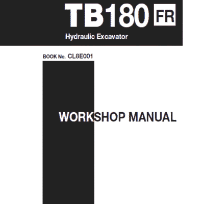 Takeuchi TB180 Compact Excavator Service Manual