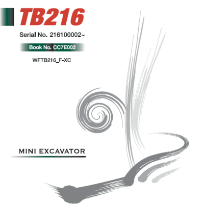 Takeuchi TB216 Compact Excavator Service Manual