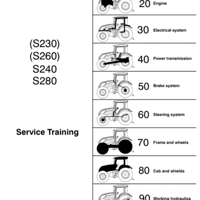 Valtra S230, S240, S260, S280 Tractors Workshop Repair Manual