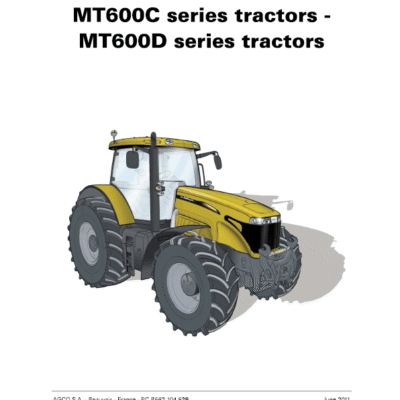 Challenger MT645D, MT655D, MT665D, MT675D, MT685D Tractor Workshop Manual