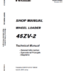 Kawasaki 45ZV-2 Wheel Loader Service Manual