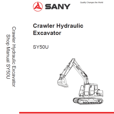 Sany SY50U Hydraulic Excavator Repair Service Manual