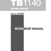 Takeuchi TB1140 Compact Excavator Service Manual