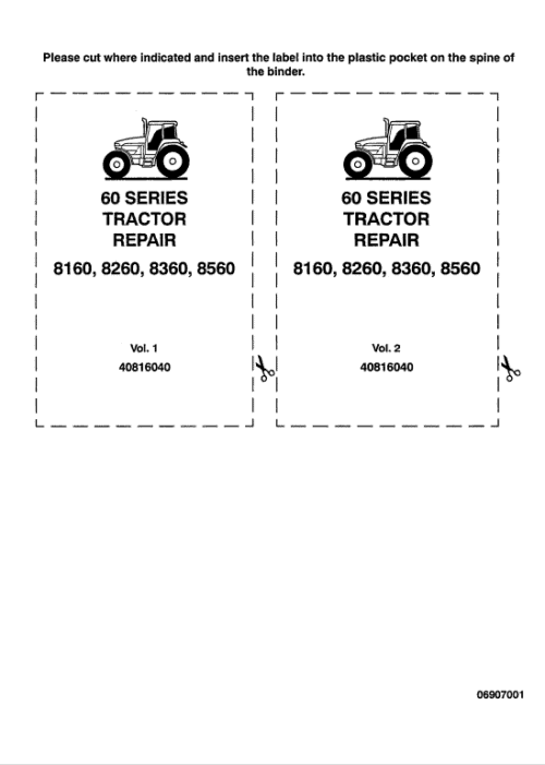 Ford 8160, 8260, 8360, 8560 Tractor Service Manual