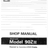 Kawasaki 90ZIII Wheel Loader Service Manual