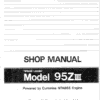 Kawasaki 95ZIIII Wheel Loader Service Manual