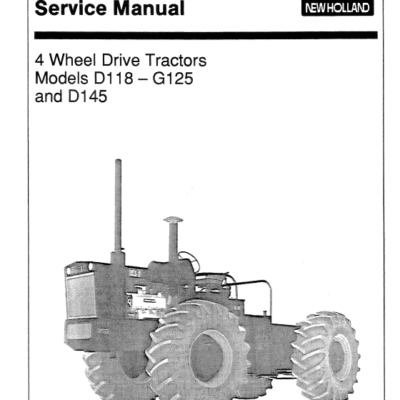 Ford Versatile D118, D145 and G125 Tractors Service Manual