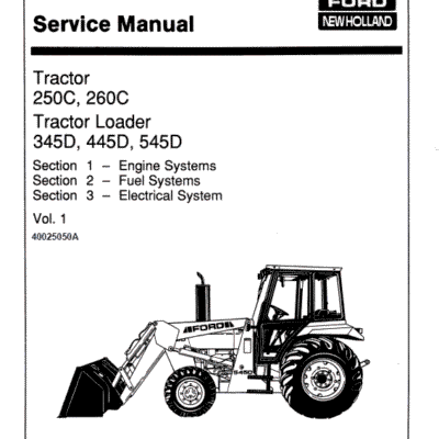 Ford 250C, 260C, 345D, 445D, 545D Tractor Service Manual