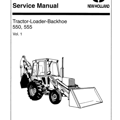 Ford 550 and 555 Backhoe Loader Service Manual