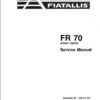 Fiatallis FR70 Wheel Loader Repair Service Manual Fiatallis FR70 Wheel Loader Repair Service Manual