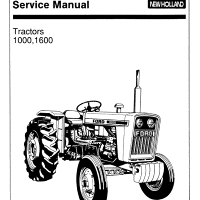 Ford 1000 and 1600 Tractors Service Manual