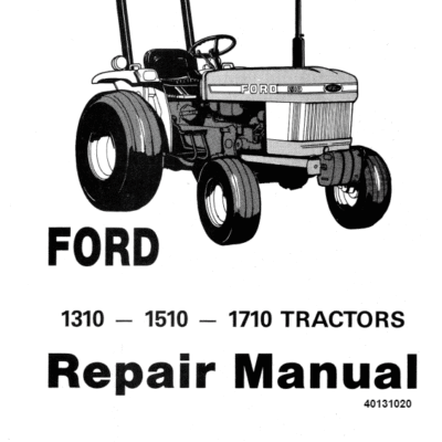 Ford 1310, 1510 and 1710 Tractors Service Manual