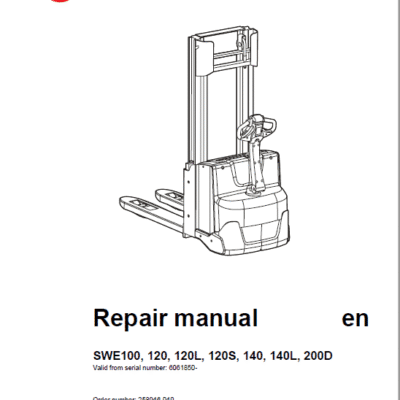 BT SWE100, SWE120, SWE120L, SWE120S, SWE140, SWE140L, SWE200D Service Manual