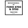Ford 8700 and 9700 Tractor Service Manual