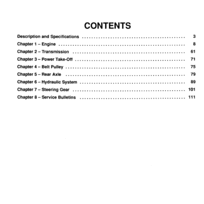 Ford 2N, 8N, 9N Tractor Service Manual