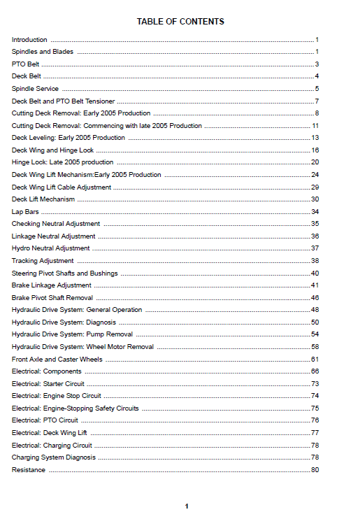 Cub Cadet Z-Wing Series Service Manual Cub Cadet Z-Wing Series Service Manual - Image 2