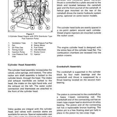 Ford 345C, 445C, 545C Backhoe Loader Tractor Service Manual