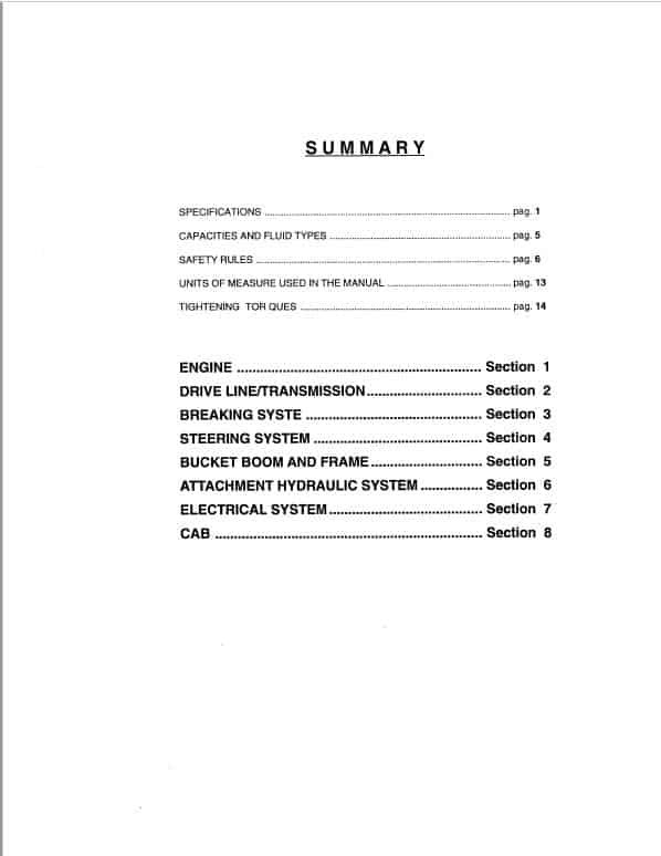 Fiatallis FW110, FW130 Wheel Loader Repair Service Manual Fiatallis FW110, FW130 Wheel Loader Repair Service Manual