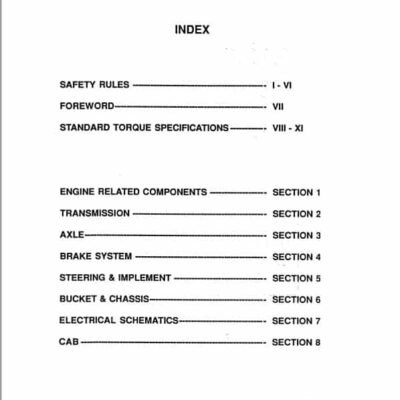 Fiatallis FR130 Wheel Loader Repair Service Manual
