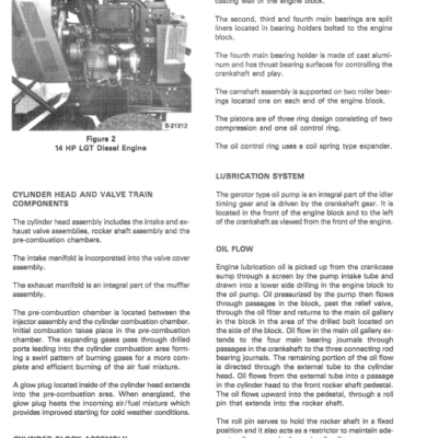 Ford LGT14D, LGT16D Lawn Tractor Service Manual