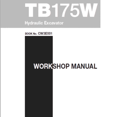 Takeuchi TB175 and TB175W Excavator Service Manual