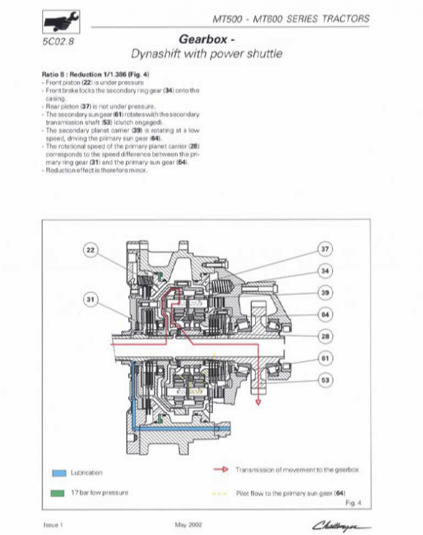 Challenger MT535, MT545, MT565 Tractor Workshop Manual Challenger MT535, MT545, MT565 Tractor Workshop Manual