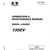 Kawasaki 135ZV Wheel Loader Repair Service Manual Kawasaki 135ZV Wheel Loader Repair Service Manual