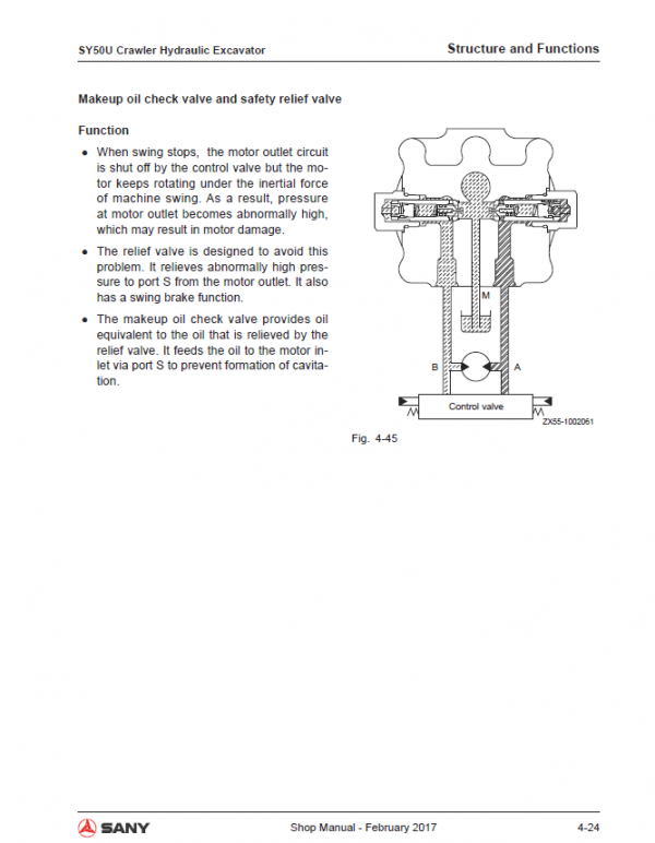 Sany SY50U Hydraulic Excavator Repair Service Manual Sany SY50U Hydraulic Excavator Repair Service Manual - Image 2