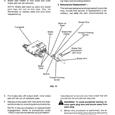 Ford LT8, LT11 Mower Tractor Service Manual