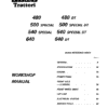 Fiat 480, 500S, 540S, 640 Tractor Workshop Service Manual
