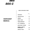 Fiat 805C Crawler Tractor Workshop Service Manual