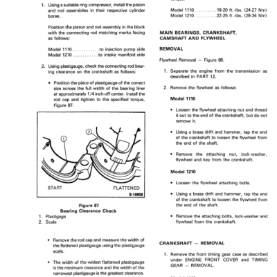 Ford 1110 and 1210 Tractor Service Manual