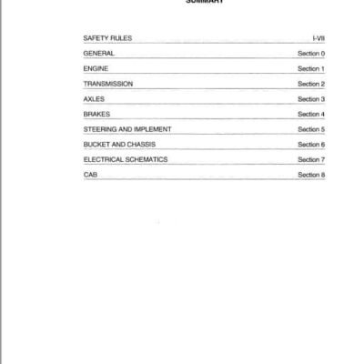 Fiatallis FR90 Wheel Loader Repair Service Manual