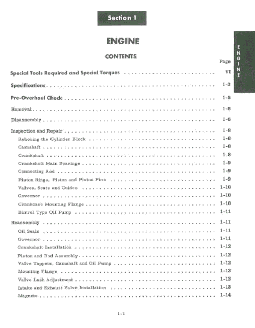 Cub Cadet Original Tractor Chassis and Engine Service Manual