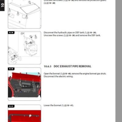 Manitou MHT 12330 245D ST5 S1 Telehandler Repair Service Manual