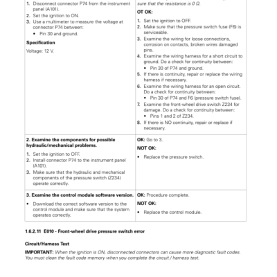 Valtra F75S 2D0, F85S 2D0, F95S 2D0, F105S 2D0 Tractors Repair Manual