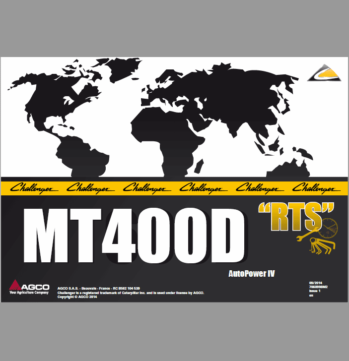 Challenger MT455D, MT465D, MT475D Tractor Service Manual Challenger MT455D, MT465D, MT475D Tractor Service Manual