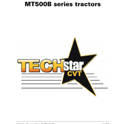 Challenger MT525B, MT535B, MT545B, MT555B Tractor Workshop Manual