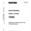 Kawasaki 70Z-6 Wheel Loader Service Manual
