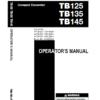 4-27 (1) Takeuchi TB125, TB135 and TB145 Excavator Service Manual