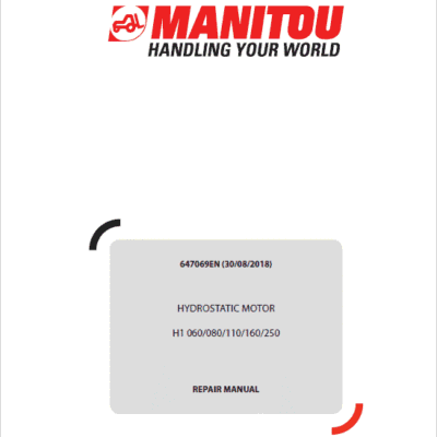 Manitou MRT 2150, 2550 Privilege Plus ST4 S2 Telehandler Repair Service Manual
